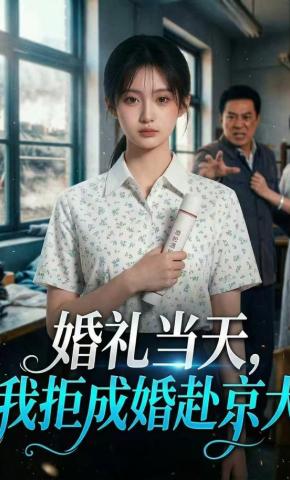 短剧《婚礼当天，我拒成婚赴京大》海报