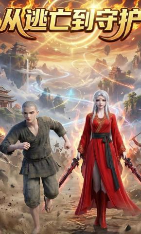 短剧《从逃亡到守护》海报