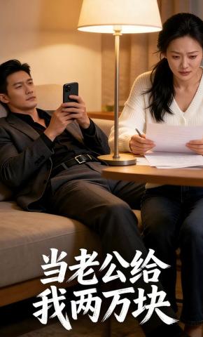 短剧《当老公给我两万块》海报