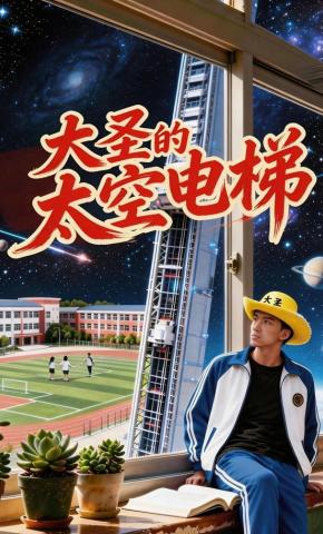 短剧《大圣的太空电梯》海报