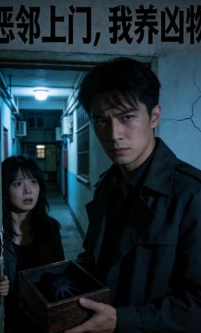 短剧《恶邻上门，我养凶物》海报