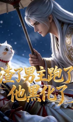 短剧《渣了男主跑了，他黑化了》海报