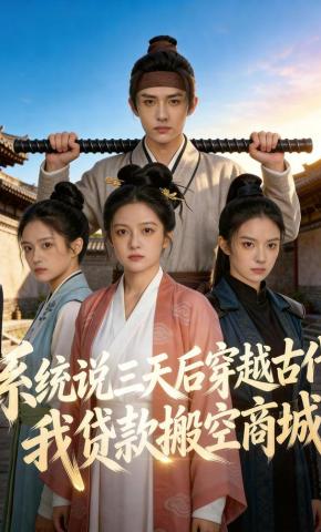 短剧《系统说三天后穿越古代，我贷款搬空商城》海报
