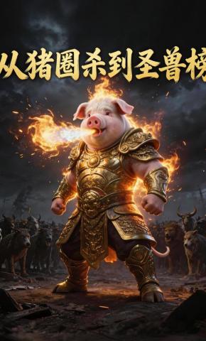 短剧《从猪圈杀到圣兽榜》海报