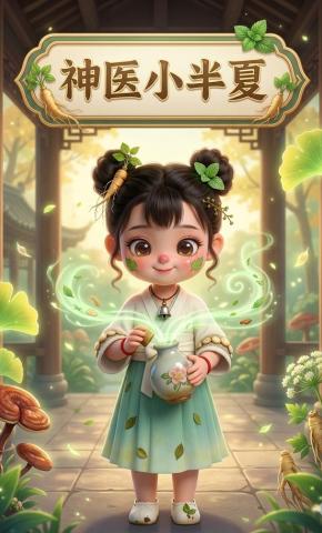 短剧《神医小半夏》海报