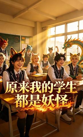 短剧《原来我的学生都是妖怪》海报