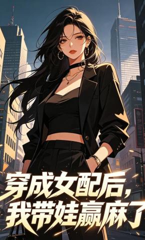 短剧《穿成女配后，我带娃赢麻了》海报