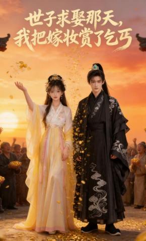 短剧《世子求娶那天，我把嫁妆赏了乞丐》海报