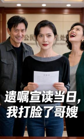 短剧《遗嘱宣读当日，我打脸了哥嫂》海报