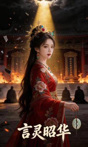 短剧《言灵昭华》海报