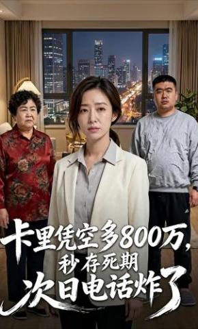 短剧《卡里凭空多800万，秒存死期次日电话炸了》海报
