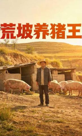短剧《荒坡养猪王》海报