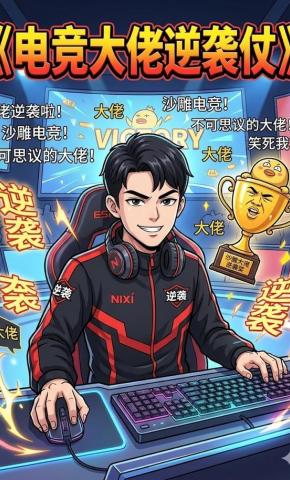 短剧《电竞大佬逆袭仗》海报