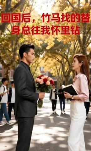 短剧《回国后，竹马找的替身总往我怀里钻》海报