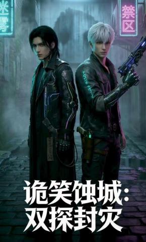 短剧《诡笑蚀城：双探封灾》海报