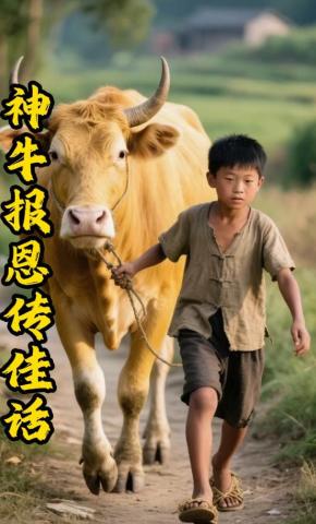 短剧《神牛报恩传佳话》海报