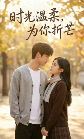 短剧《时光温柔，为你折芒》海报
