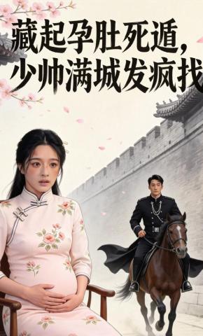 短剧《藏起孕肚死遁，少帅满城发疯找》海报