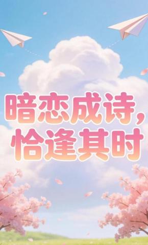 短剧《暗恋成诗，恰逢其时》海报