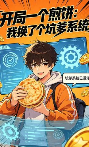短剧《开局一个煎饼：我换了个坑爹系统》海报
