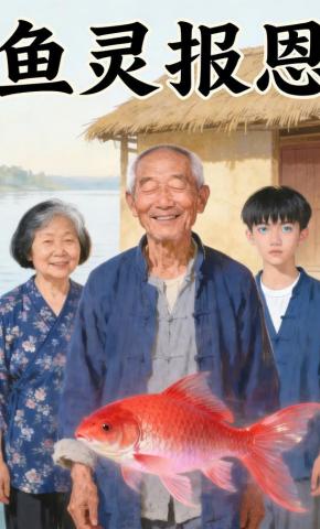 短剧《鱼灵报恩》海报