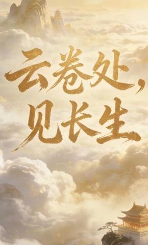 短剧《云卷处，见长生》海报
