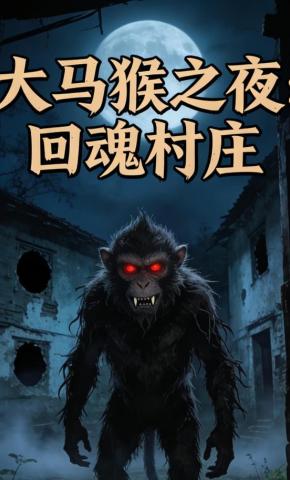 短剧《大马猴之夜：回魂村庄》海报