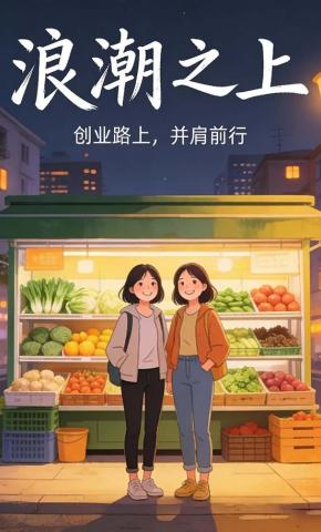 短剧《浪潮之上》海报