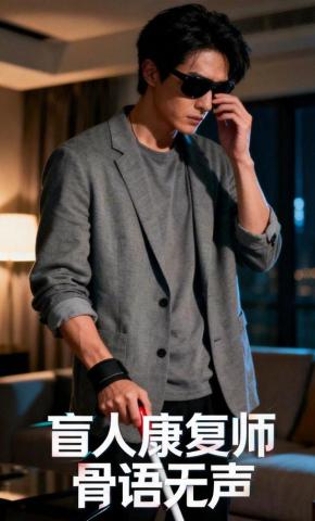短剧《盲人康复师：骨语无声》海报