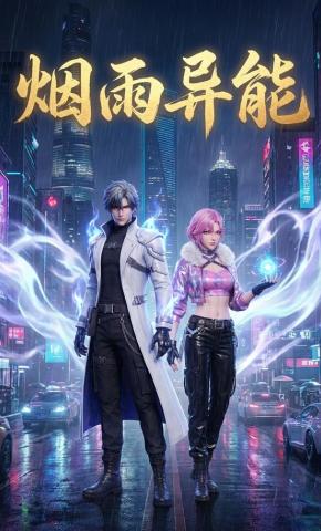 短剧《烟雨异能》海报