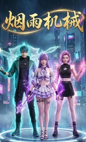 短剧《烟雨机械》海报