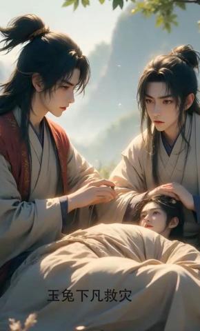 短剧《玉兔下凡救灾》海报