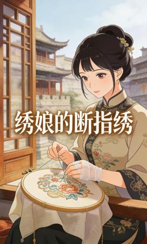 短剧《绣娘的断指绣》海报