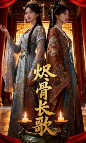 短剧《烬骨长歌》海报