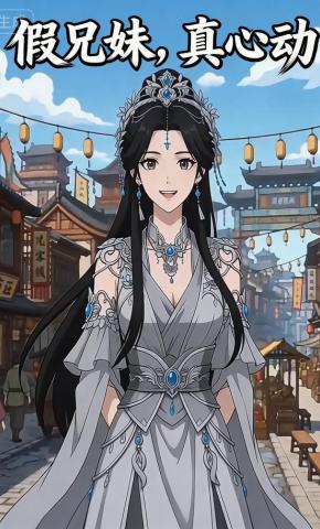 短剧《假兄妹真心动》海报