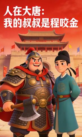 短剧《人在大唐：我的叔叔是程咬金》海报