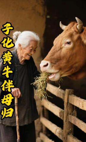 短剧《子化黄牛伴母归》海报