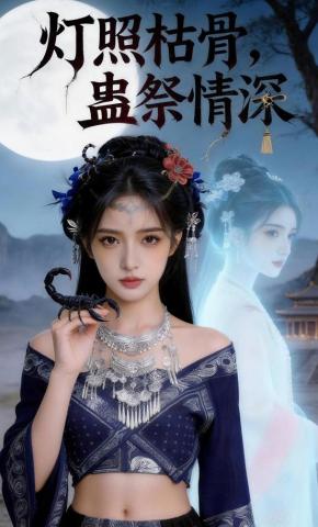 短剧《灯照枯骨，蛊祭情深》海报