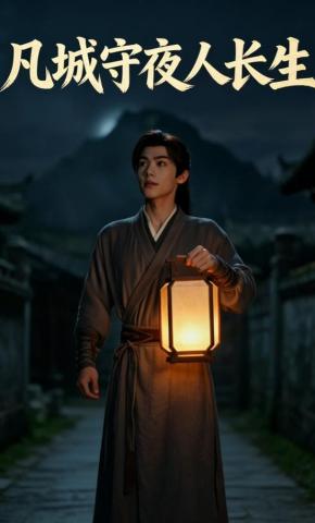 短剧《凡城守夜人长生》海报