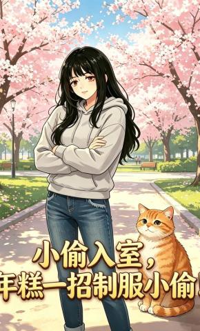 短剧《小偷入室，年糕一招制服小偷！》海报