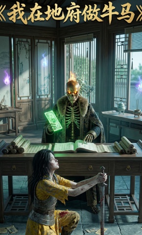 短剧《我在地府做牛马》海报