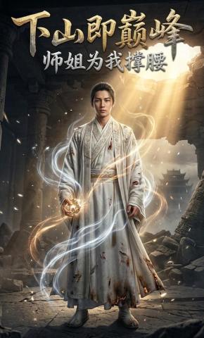 短剧《下山即巅峰：师姐为我撑腰》海报