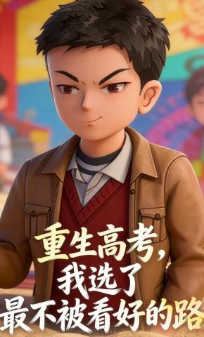短剧《重生高考，我选了最不被看好的路》海报