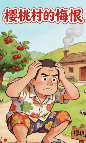 短剧《樱桃村的悔恨》海报