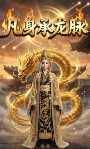 短剧《凡身承龙脉》海报