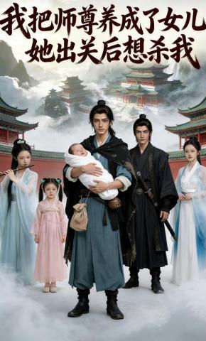 短剧《我把师尊养成了女儿，她出关后想杀我》海报