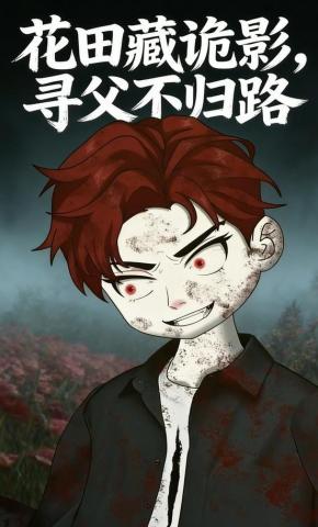 短剧《花田藏诡影，寻父不归路》海报