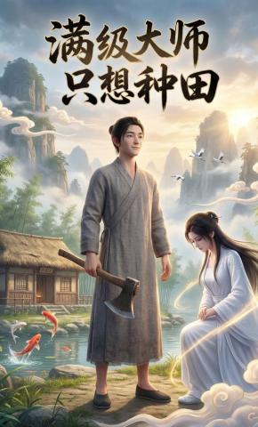 短剧《满级大师只想种田》海报