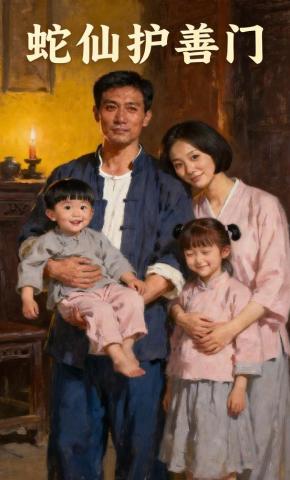 短剧《蛇仙护善门》海报