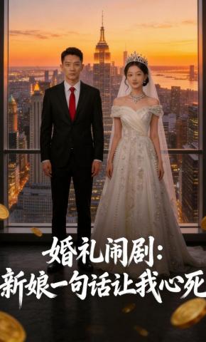 短剧《婚礼闹剧：新娘一句话让我心死》海报